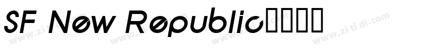 SF New Republic字体转换